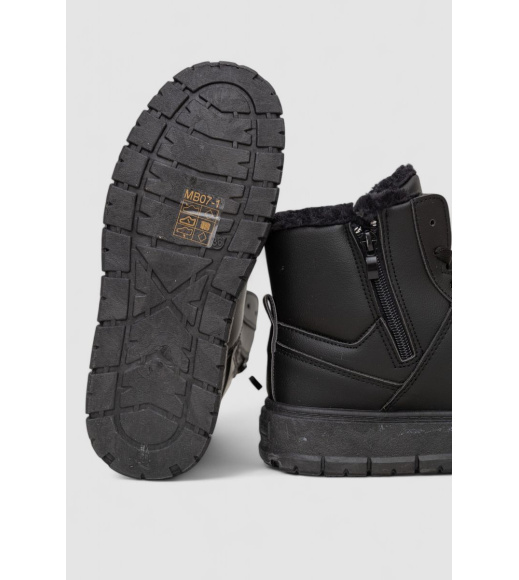 Кроссовки женские зимние на меху, цвет черный, 248RMB07