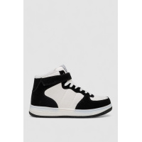 Кроссовки женские зимние на меху, цвет черно-белый, 248RHB440