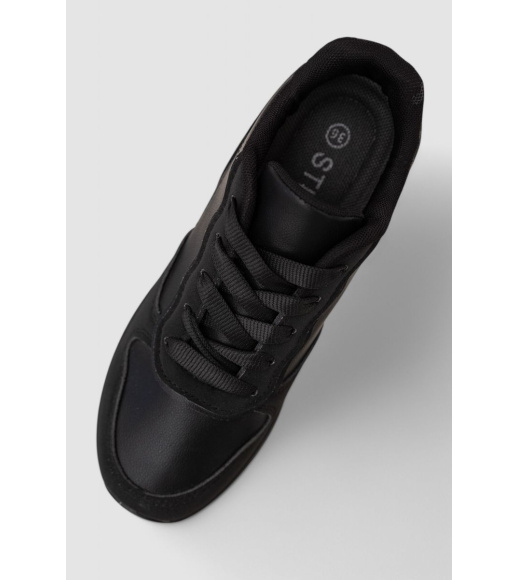 Кроссовки женские, цвет черный, 248RNG06