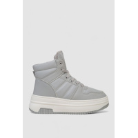 Кроссовки женские зимние на меху, цвет серый, 248RAM022