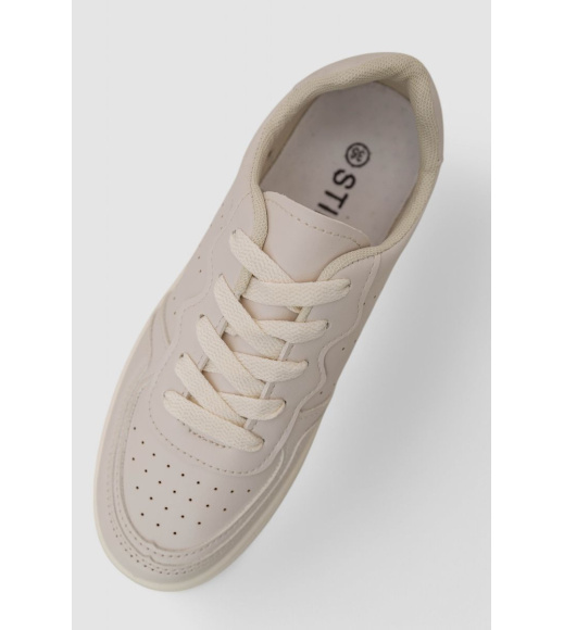 Кеды женские, цвет бежевый, 248R97