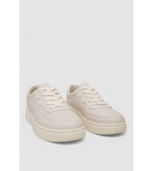 Кеды женские, цвет бежевый, 248R97