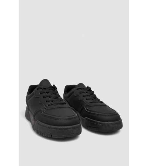 Кеды женские однотонные, цвет черный, 248RAD50