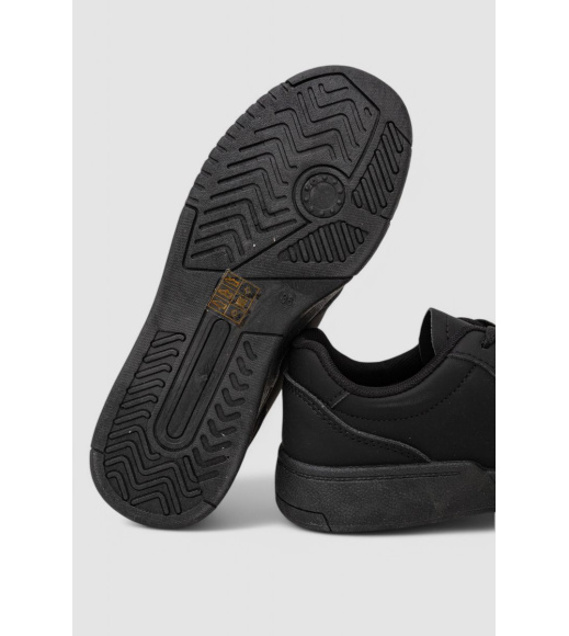 Кеды женские однотонные, цвет черный, 248RAD50