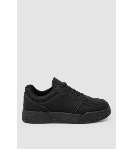 Кеды женские однотонные, цвет черный, 248RAD50