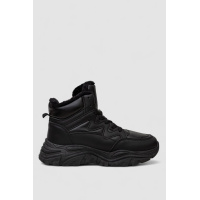 Кроссовки женские зимние на меху, цвет черный, 248RDM01