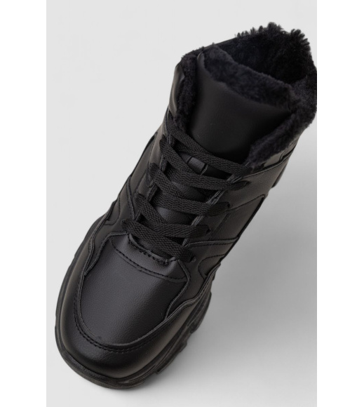 Кроссовки женские зимние на меху, цвет черный, 248RDM10