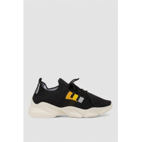 Кроссовки женские текстильные, цвет черный, 244R281K