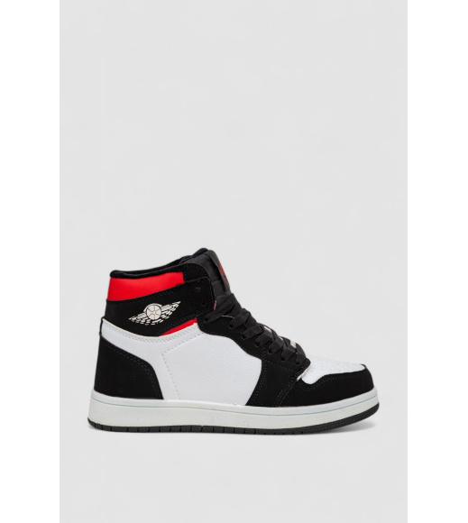 Кроссовки женские зимние на меху, цвет бело-черный, 248RHB470