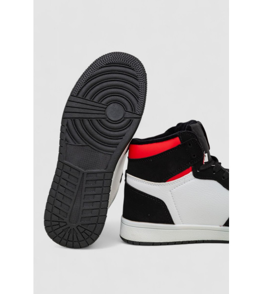 Кроссовки женские зимние на меху, цвет бело-черный, 248RHB470