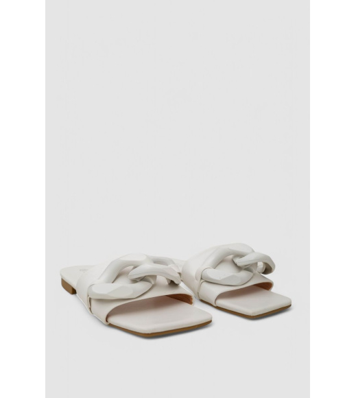 Шлепанцы женские, цвет белый, 248RL165