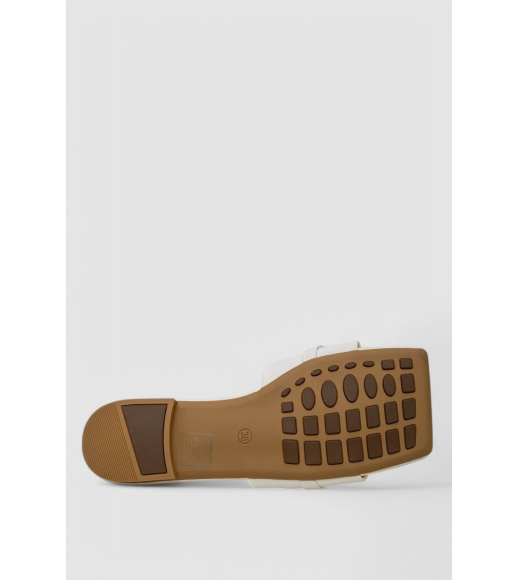 Шлепанцы женские, цвет белый, 248RL165