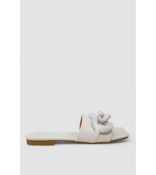 Шлепанцы женские, цвет белый, 248RL165