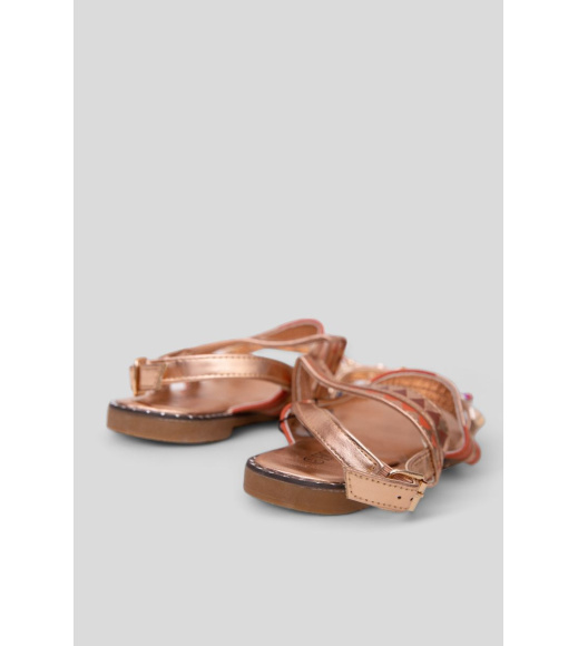 Босоножки женские, цвет золотистый, 244RTN19-4