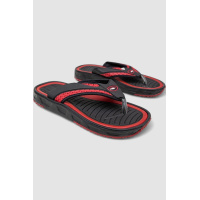 В'єтнамки жіночі 2, колір чорно-червоний, 243R9135a-6 В'єтнамки жіночі 2, колір чорно-червоний, 243R9135a-6