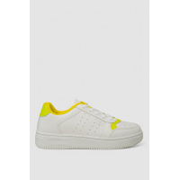 Кеды женские, цвет бело-желтый, 248RR150