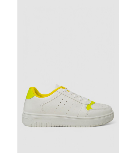 Кеды женские, цвет бело-желтый, 248RR150