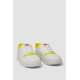 Кеды женские, цвет бело-желтый, 248RR150