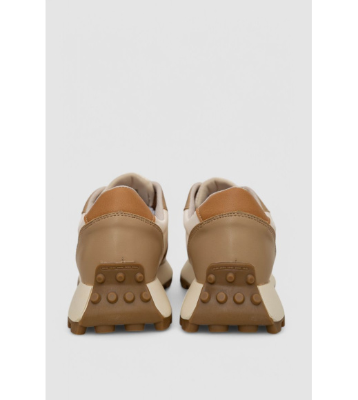 Кроссовки женские демисезонные, цвет бежевый, 248R214