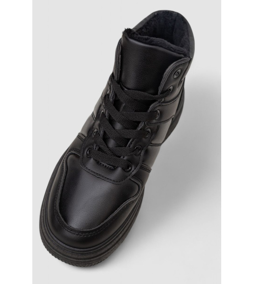 Кроссовки женские зимние на меху, цвет черный, 248RAM014