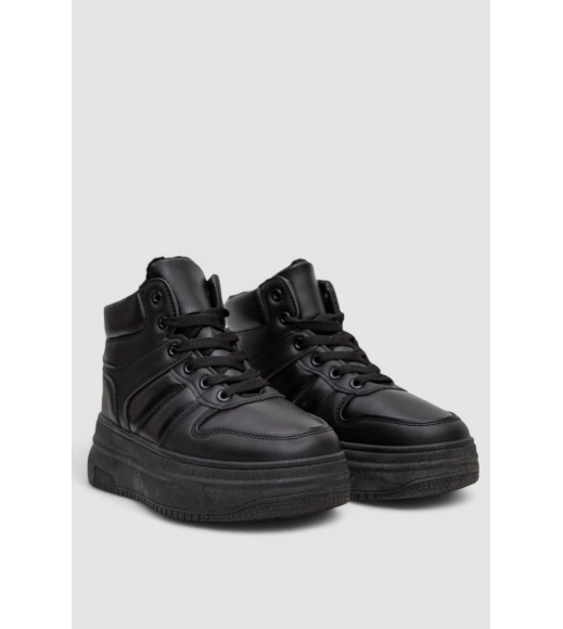 Кроссовки женские зимние на меху, цвет черный, 248RAM014