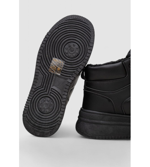 Кроссовки женские зимние на меху, цвет черный, 248RAM014