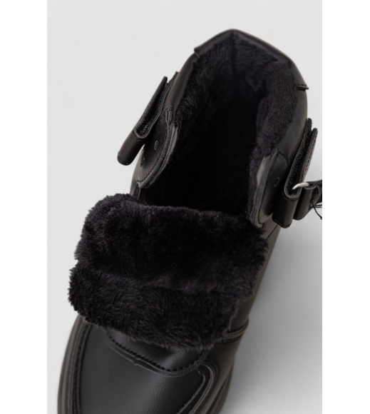 Кроссовки женские зимние на меху, цвет черный, 248RQT17