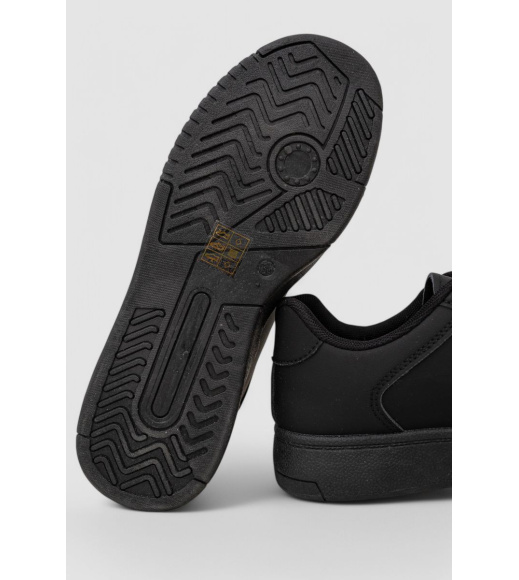 Кеды женские однотонные, цвет черный, 248RAD40