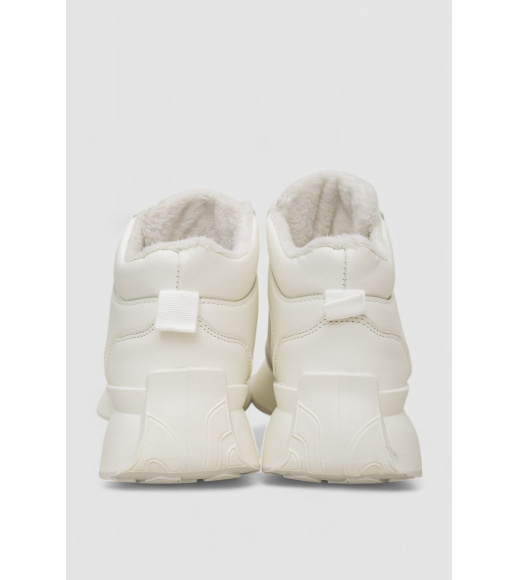 Кроссовки женские зимние на меху, цвет белый, 248RXM18