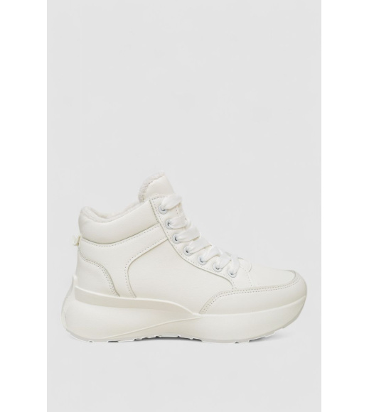 Кроссовки женские зимние на меху, цвет белый, 248RXM18