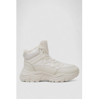 Кроссовки женские зимние на меху, цвет белый, 248RDM01