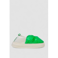 Тапочки женские домашние с задником, цвет зеленый, 243R2927