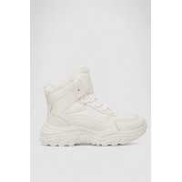 Кроссовки женские зимние на меху, цвет белый, 248RDM06