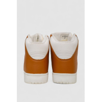 Кроссовки женские зимние на меху, цвет бело-коричневый, 248RH1060