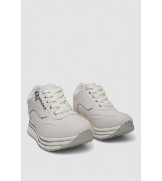 Кроссовки женские, цвет белый, 248R153