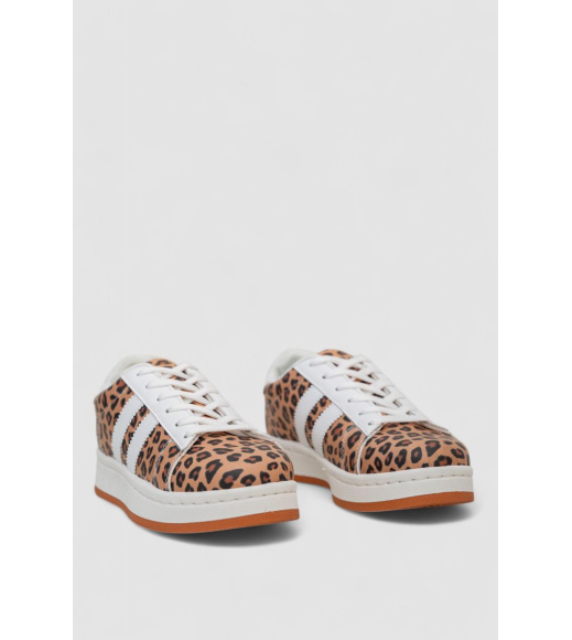 Кроссовки женские демисезонные, цвет бежево-белый, 243R2025-2