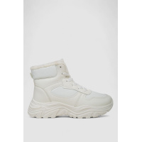 Кроссовки женские зимние на меху, цвет белый, 248RDM04