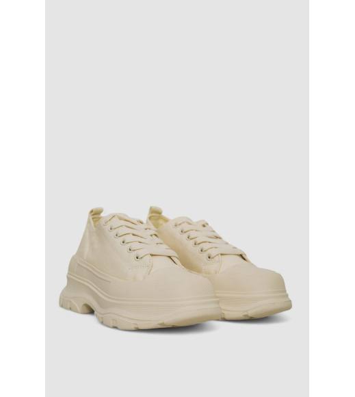 Кроссовки женские, цвет светло-бежевый, 248RCX416