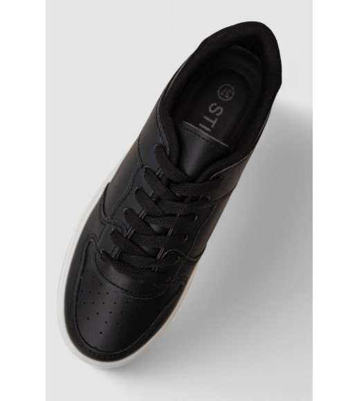 Кеды женские, цвет черно-белый, 248RBB18