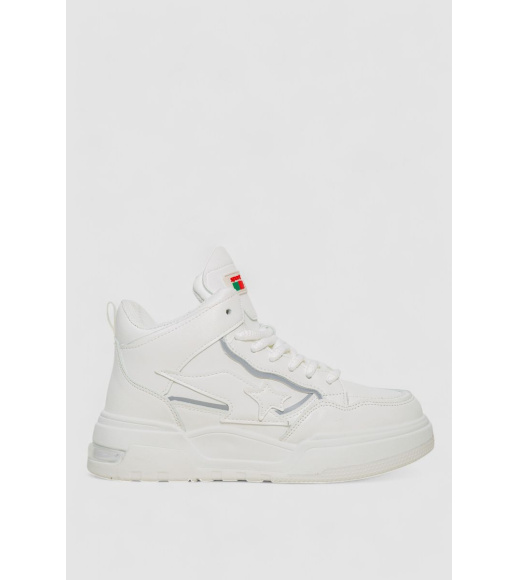 Кроссовки женские на меху, цвет белый, 243R106-1