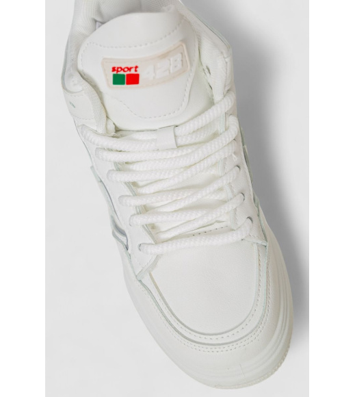 Кроссовки женские на меху, цвет белый, 243R106-1