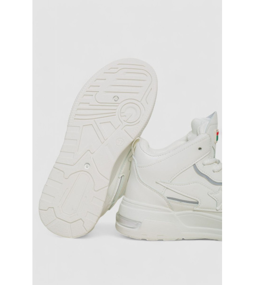 Кроссовки женские на меху, цвет белый, 243R106-1