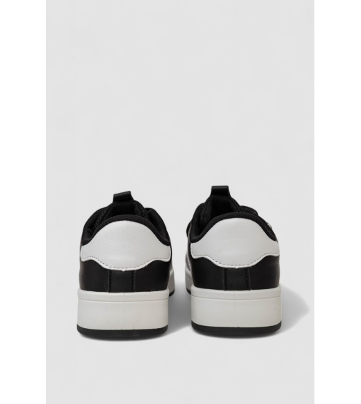 Кроссовки женские кожа, цвет черно-белый, 248RJH900-4