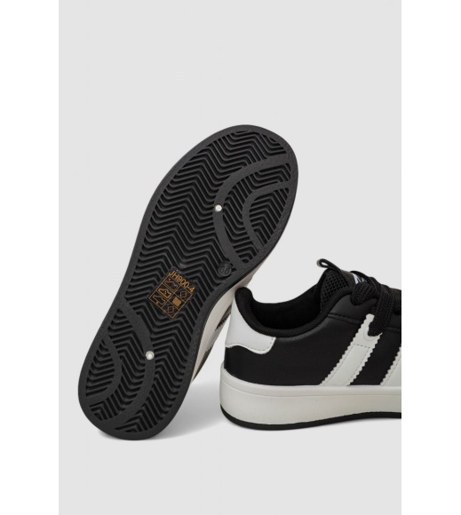 Кроссовки женские кожа, цвет черно-белый, 248RJH900-4