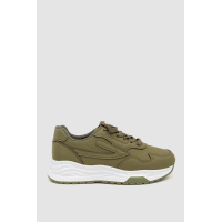 Кроссовки женские экокожа, цвет хаки, 243R186-161