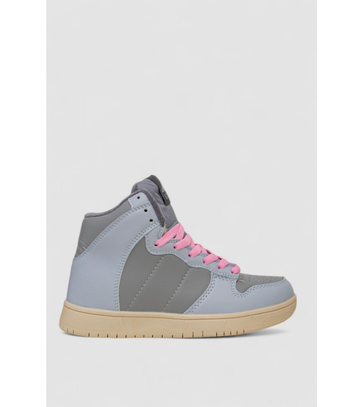 Кроссовки женские зимние на меху, цвет серо-голубой, 248RH1060