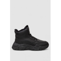 Кроссовки женские зимние на меху, цвет черный, 248RDM08