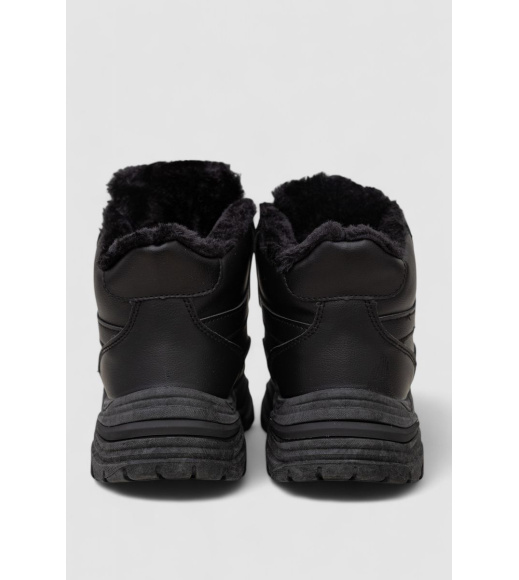 Кроссовки женские зимние на меху, цвет черный, 248RDM08
