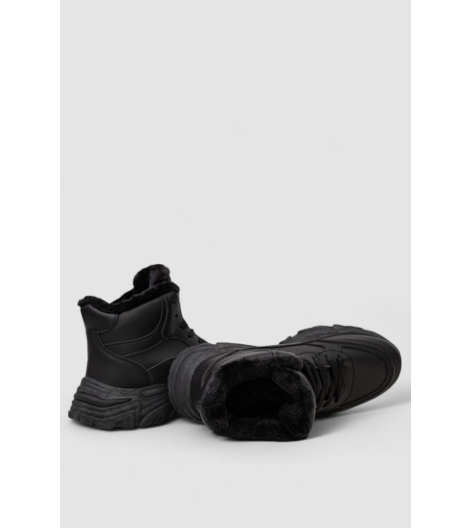 Кроссовки женские зимние на меху, цвет черный, 248RDM08