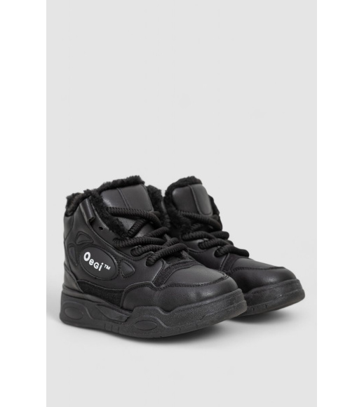 Кроссовки женские на меху, цвет черный, 243R112-5